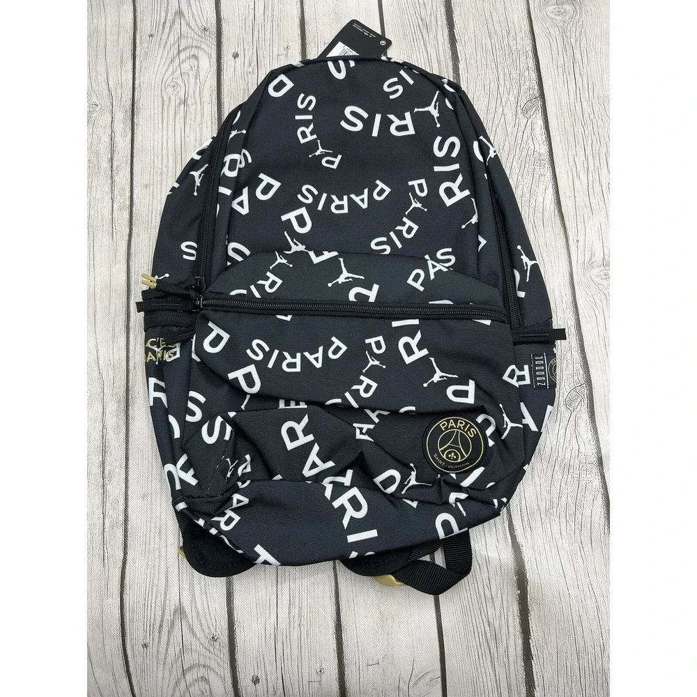 Nike‎ Jordan PSG Backpack 9A0469-K25 Black White Paris Saint-Germain Soccer Bag